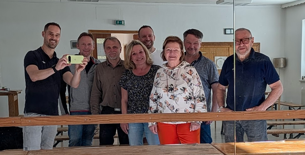 Der Vorstand des Siedlervereins Sonnenblume